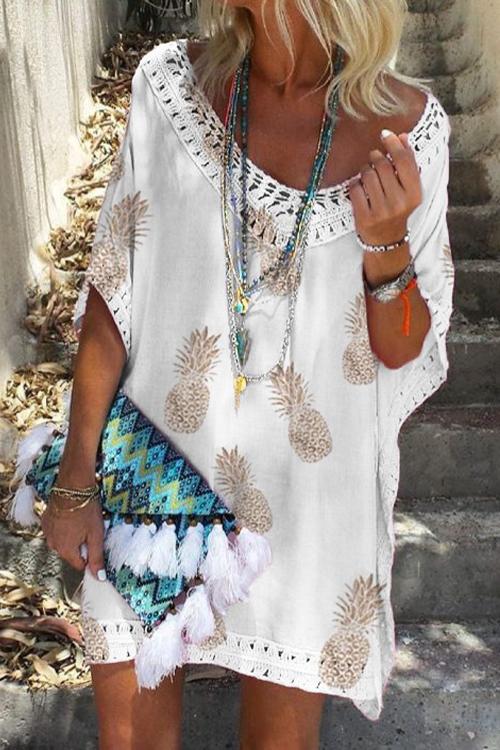 Robe imprimée à manches courtes Kelsidress