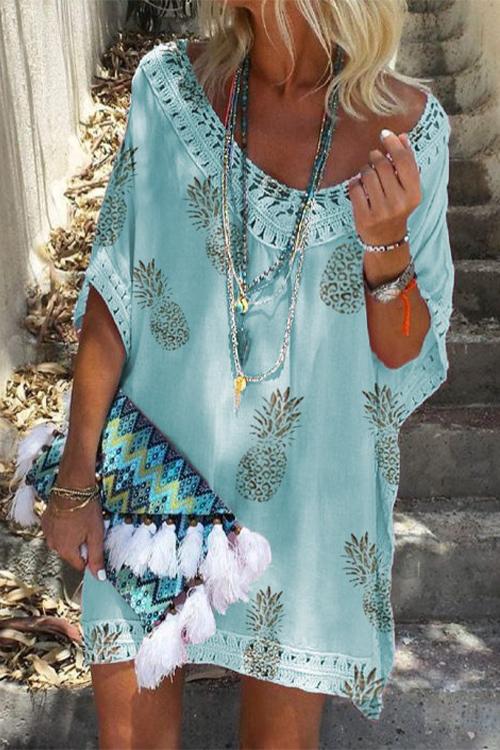 Robe imprimée à manches courtes Kelsidress