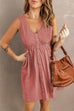 Minivestido sin mangas con botones Kelsidress en 4 colores