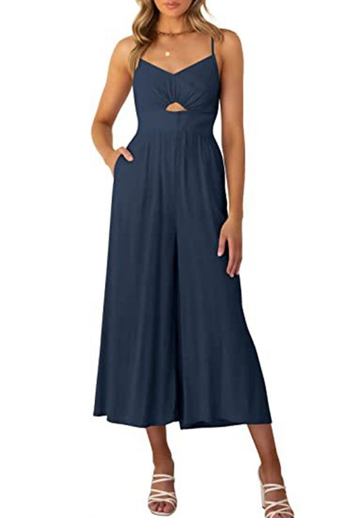 Tuta a vita alta con taglio a gamba larga Kelsidress