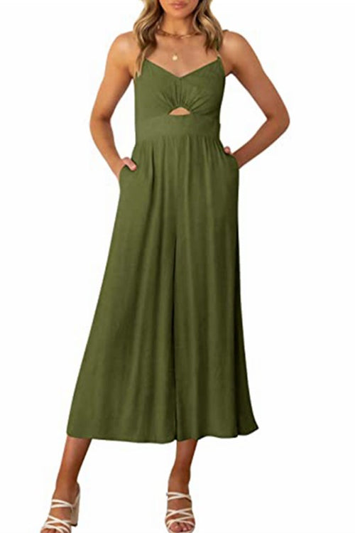 Tuta a vita alta con taglio a gamba larga Kelsidress