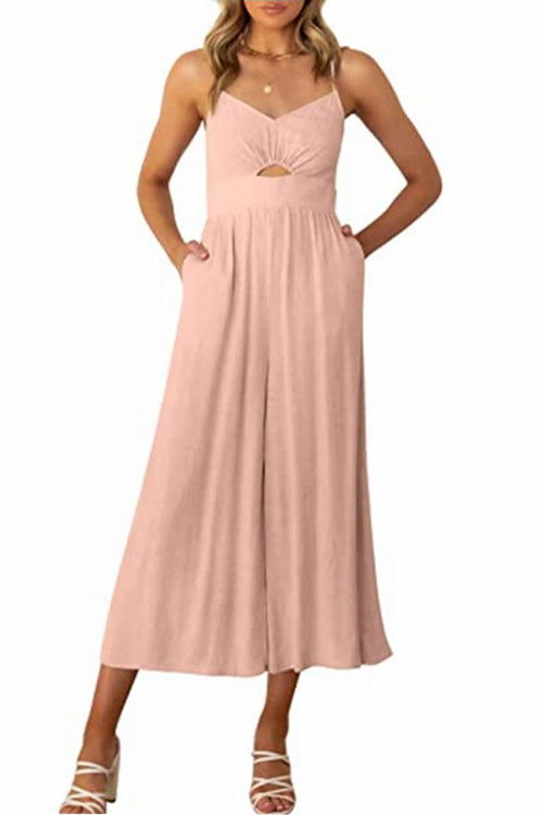 Tuta a vita alta con taglio a gamba larga Kelsidress