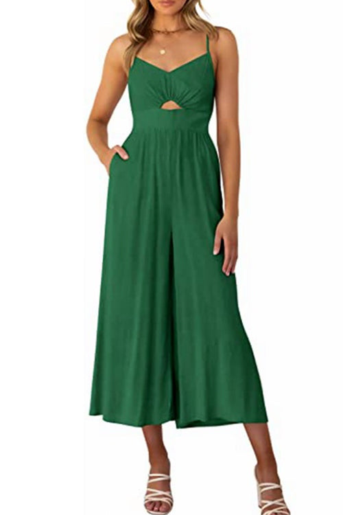 Tuta a vita alta con taglio a gamba larga Kelsidress