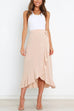 Set di canottiera e gonna a balze con allacciatura alle spalle di Kelsidress
