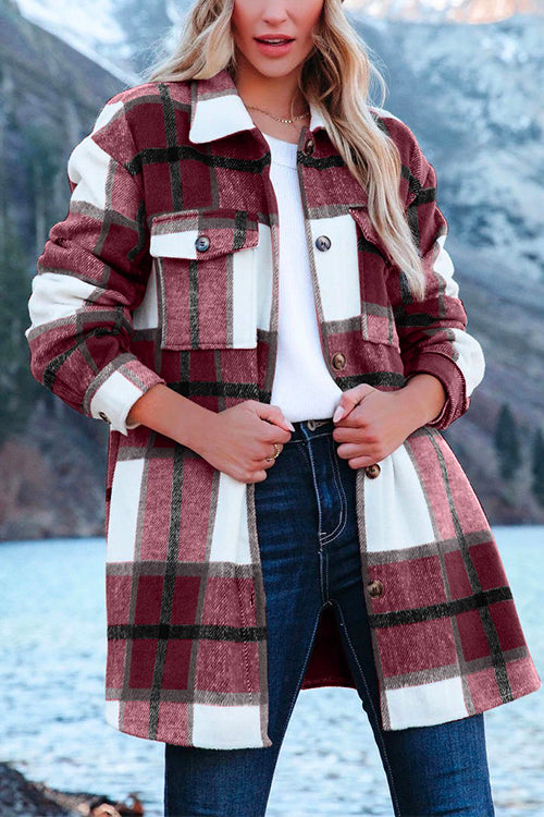 Chemise unie boutonnée à manches 3/4 Kelsidress