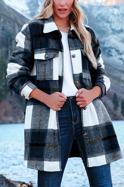 Chemise unie boutonnée à manches 3/4 Kelsidress