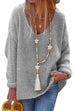 Kelsidress V Neck Long Sleeve Hollow Out Knit Sweater