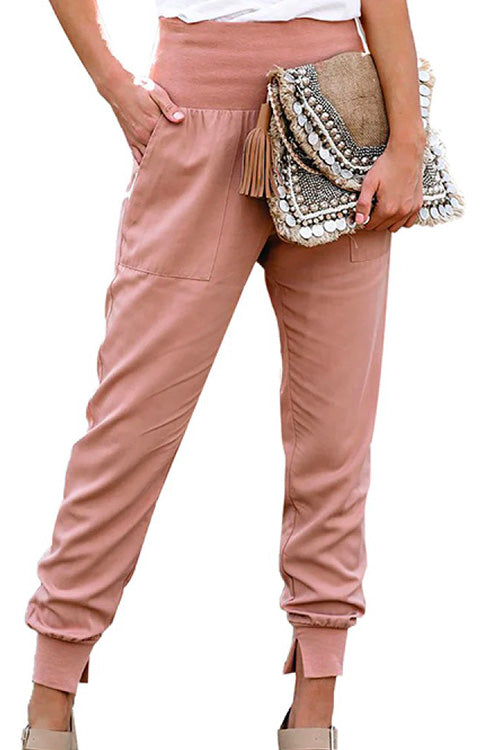 Kelsidress Elastic Waist Joggers with Pockets