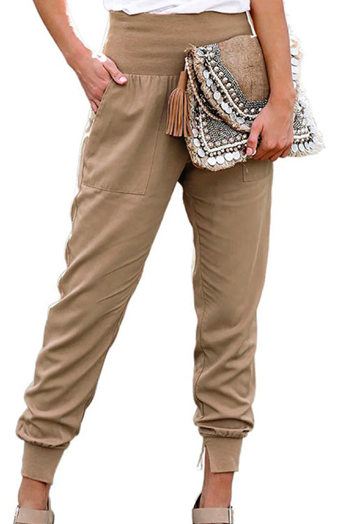 Kelsidress Elastic Waist Joggers with Pockets