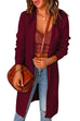 Kelsidress Open Front Long Hoodied Sweater Cardigans