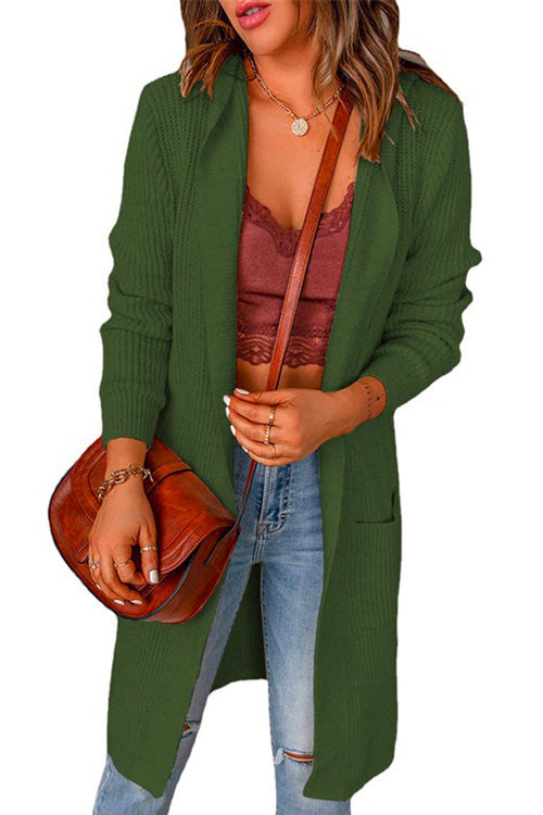 Kelsidress Maglione a mantello caldo lavorato a maglia a collo alto a collo alto