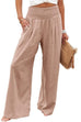 Pantaloni a gamba larga con tasche elastiche in vita Kelsidress