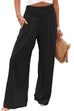 Pantaloni a gamba larga con tasche elastiche in vita Kelsidress
