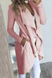 Cardigan midi aperto sul davanti a maniche lunghe con drappeggio a maniche lunghe Kelsidress