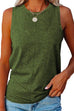Kelsidress Solid Crewneck Casual Sleeveless Top