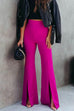 Kelsidress Split Hem High Waisted Wide Leg Pants