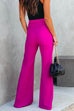 Kelsidress Split Hem High Waisted Wide Leg Pants