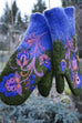 Kelsidress Christmas Flower Embroidery Gift Mittens(5 Colors)
