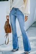 Kelsidress Distressed Bell-Bottom-Jeans mit Taschen