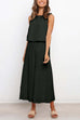 Kelsidress Crewneck Sleeveless Top and Wide Leg Pants Solid Set