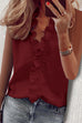 Kelsidress Ruffle V Neck Sleeveless T Shirt