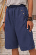 Kelsidress Pantaloncini casual in cotone e lino con tasche