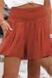 Kelsidress Shorts mit hoher Taille und weitem Bein und Rüschen