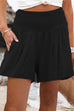 Kelsidress Shorts mit hoher Taille und weitem Bein und Rüschen