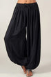 Kelsidress Tie Waist Ruched Wide Leg Harem Pants