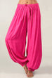 Kelsidress Tie Waist Ruched Wide Leg Harem Pants