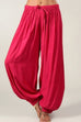 Kelsidress Tie Waist Ruched Wide Leg Harem Pants