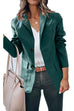 Kelsidress Lapel Button Down PU Leather Cardigans