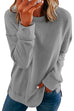 Kelsidress Crewneck Long Sleeve Side Split Sweatshirt