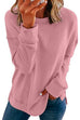 Kelsidress Crewneck Long Sleeve Side Split Sweatshirt