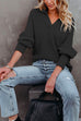 Kelsidress Lapel Long Sleeve Knit Pullover Sweater