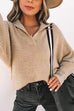 Kelsidress Lapel Long Sleeve Knit Pullover Sweater