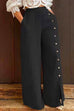 Kelsidress High Waist Buttons Slit Wide Leg Pants