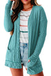 Kelsidress Open Front Sweater Cardigans with Pockets