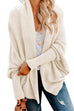 Kelsidress Casual Open Front Batwing Sleeve Knit Sweater