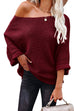 Kelsidress Autumn Feel Batwing Sleeve Knit Sweater