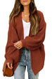 Kelsidress Open Front Lantern Sleeve Knit Cardigans