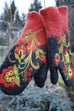 Kelsidress Christmas Flower Embroidery Gift Mittens(5 Colors)
