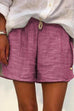 Kelsidress - Short large rayé à taille nouée avec poches