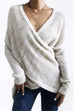 Kelsidress Front Cross Cozy Weekend Sweater Top