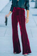 Kelsidress Chicest High Rise Bell Bottom Velvet Pants